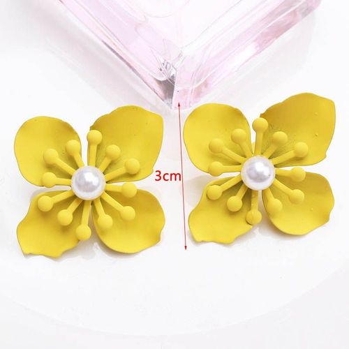 Boucles D'oreilles Pendantes En Métal Jaune Pour Femmes, Bijoux D'oreille Géométriques, Perle, Goutte, Mode Coréenne, Nouveau