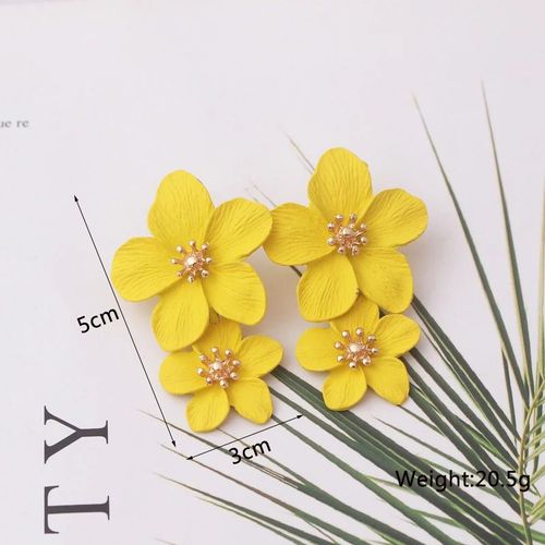 Boucles D'oreilles Pendantes En Métal Jaune Pour Femmes, Bijoux D'oreille Géométriques, Perle, Goutte, Mode Coréenne, Nouveau