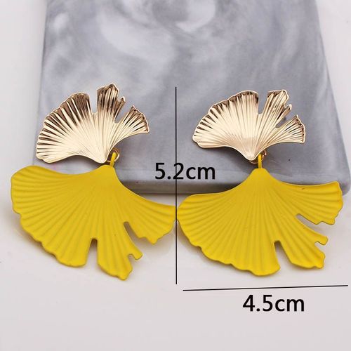 Boucles D'oreilles Pendantes En Métal Jaune Pour Femmes, Bijoux D'oreille Géométriques, Perle, Goutte, Mode Coréenne, Nouveau