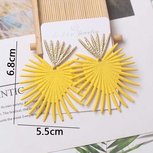 Boucles D'oreilles Pendantes En Métal Jaune Pour Femmes, Bijoux D'oreille Géométriques, Perle, Goutte, Mode Coréenne, Nouveau