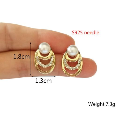 Boucles D'oreilles À Tige De Perle Simulée Pour Femme, Perle Blanche, Biscuits Chic, Charmant, Cadeau D'anniversaire, Nouveau, Coréen