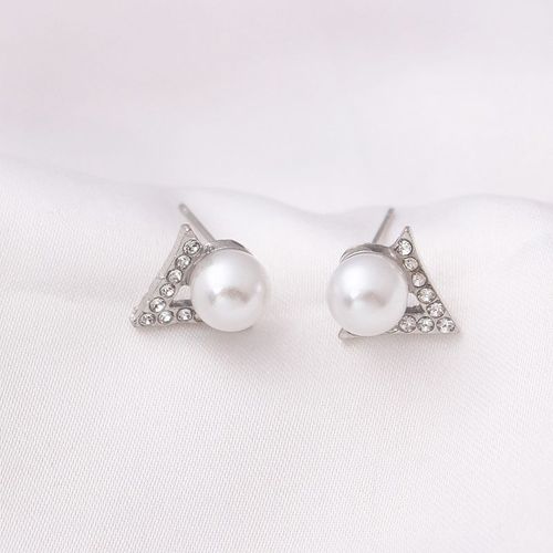 Boucles D'oreilles À Tige De Perle Simulée Pour Femme, Perle Blanche, Biscuits Chic, Charmant, Cadeau D'anniversaire, Nouveau, Coréen