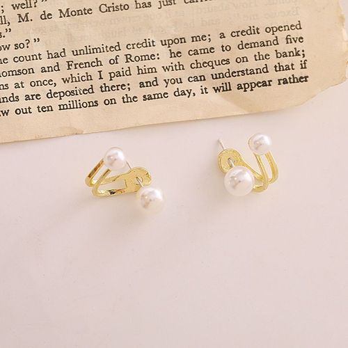 Boucles D'oreilles À Tige De Perle Simulée Pour Femme, Perle Blanche, Biscuits Chic, Charmant, Cadeau D'anniversaire, Nouveau, Coréen
