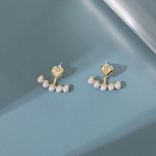 Boucles D'oreilles À Tige De Perle Simulée Pour Femme, Perle Blanche, Biscuits Chic, Charmant, Cadeau D'anniversaire, Nouveau, Coréen