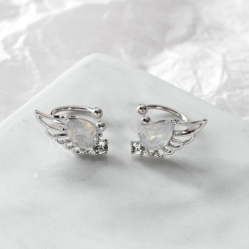 Clips De Manchette D'oreille D'aile D'angle En Métal Pour Femmes Et Filles, Boucle D'oreille Mignonne, Pas De Faux Piercing, Boucles D'oreilles De Cartilage, Anneau D'oreille Sans Trou, 1pc