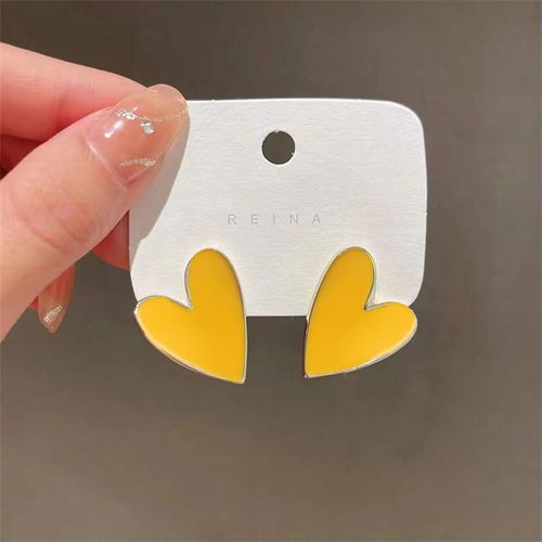Boucles D'oreilles Pendantes Fleur Jaune Pour Femmes, Boucles D'oreilles Pendantes, Perle, Creux, Carré, Déclaration, Mode Coréenne, Document, 216.239.