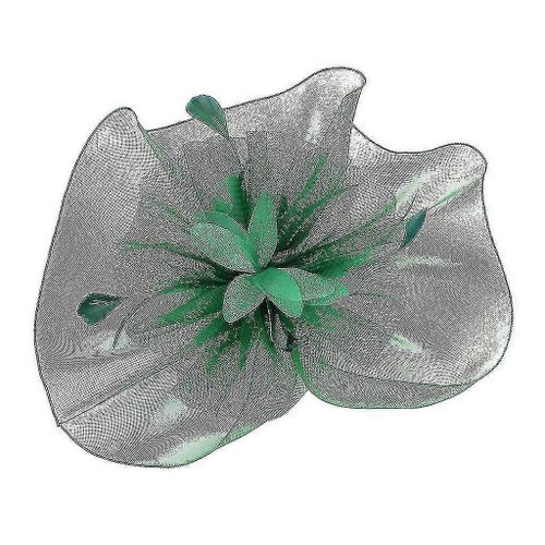 Bibi Chapeau Fleur Plume Maille Kentucky Derby Tea Party Bandeau Dames - Snngv