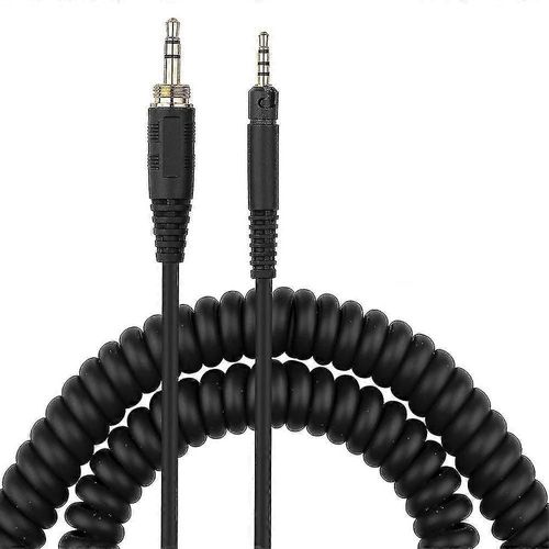 Rallonge de câble auxiliaire enroulée de ressort de remplacement Ofc de 6,35 mm pour casque Pioneer Dj Hdj-x5 Hdj-x7 Bt (sans étirement de 6,35 mm, 130-500 CM)