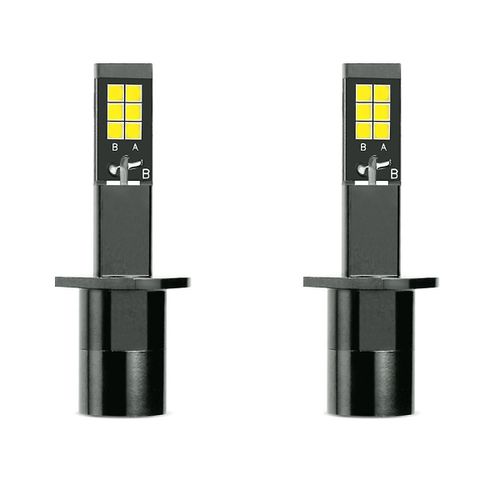 H1 Ampoule Antibrouillard Led Ambre + Blanc Double Couleur Pour Camions Voitures Lampes Drl Lumières Kit Ampoules 9-32v 30w 3