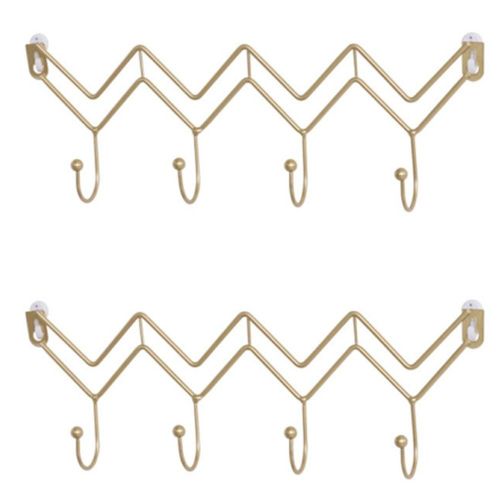 Nordic Ins Home Décoration Iron Art Wave Wall Hanging Hook Key Wall Storage Hanger Chambre Living R