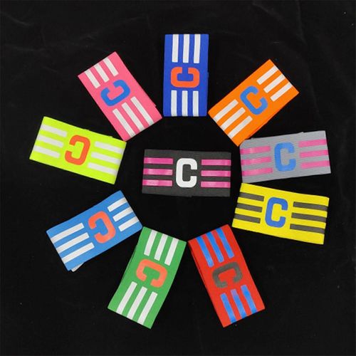 10pcs Réglable Brassard Pour Capitaine, Bande Élastique Multicolore Capitaine, Football Capitaine Bandes Pour Enfants Adultes Garçons Football Rugby