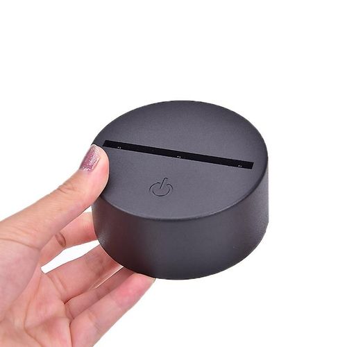 Câble USB Bases de lampe tactile pour veilleuse LED 3D Support de lampe de base de lumière de 7 couleurs