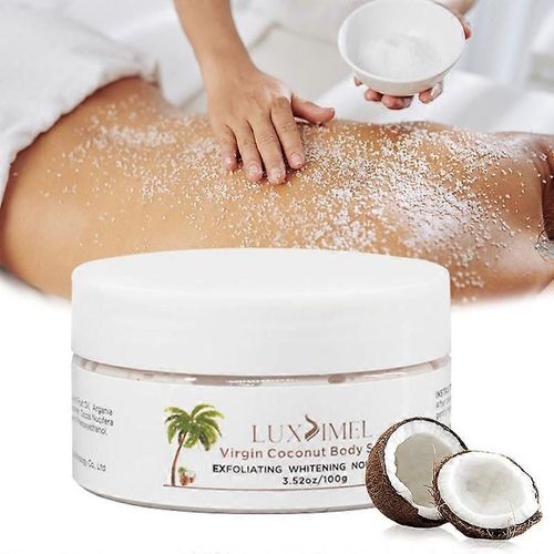 Luxsimel Gommage Corps À La Noix De Coco Sucre Mou Exfoliant Bio Blanc Nourrissant Crème Visage Pour Les Soins De La Peau Crème Exfoliante Pour Le Corps
