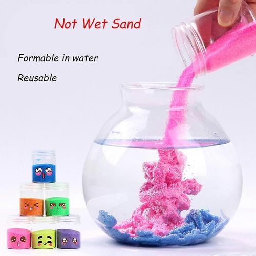 Enfants Bricolage Sable Magique Pas Mouillé Sand Jouets Pour Les Enfants Drôle Incroyable Espace Slime Moulage Bâtiment Art Jouet Jeux De Famille Cadeau De Bébé