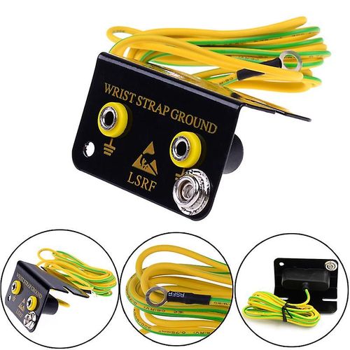 Prise De Terre Esd Double Fiche Banane Pour Brassard De Dragonne Antistatique Shytmv