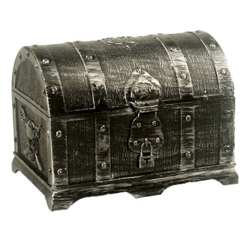 Ancienne chasse à l¿argent Pirate boîte cachée en plastique décoratif Maison jeu pour enfants Cadeaux de décoration rétro