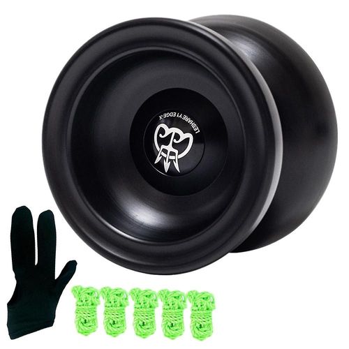 Yoyo Professionnel Non Réactif, Alliage D¿Aluminium Yoyo + Extra 5 Cordes + Yoyo Gants Yoyo Pour Avancé