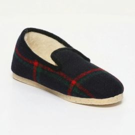 Chaussons La Royaliste - Ecossais Bleu Vert Rouge