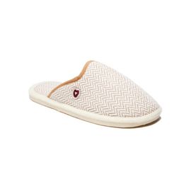 Chaussons Mules - La Mi Chevronnée Beige