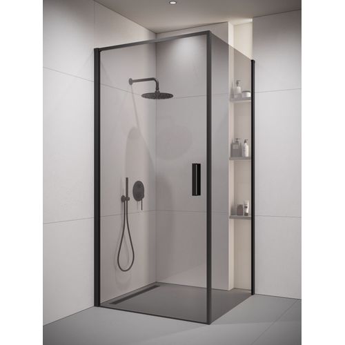 Cabine de Douche Alava - 80 x 80 x 190 cm - Noir - verre teinté