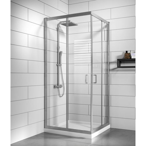 Cabine de Douche Dakota - 90 x 90 x 185 cm - Chrom - 6 mm