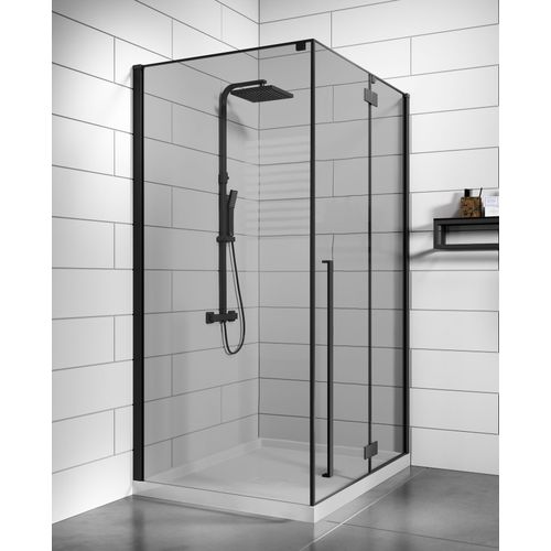 Cabine de Douche Vancouver - 90 x 120 x 190 cm - Noir - 6 mm noir