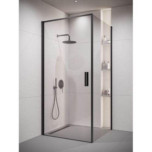 Cabine de Douche Alava - 90 x 90 x 190 cm - Noir - verre de sécurité
