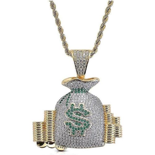 Hip-Hop Zircon Homme Avec Collier Pendentif - Snngv