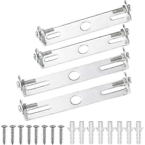 4 Pcs Luminaire Plafond Plaque Support 90mm / 105mm Support De Suspension De Luminaire En Acier Inoxydable Avec Vis Accessoires Pour Plafond De Bureau À Domicile