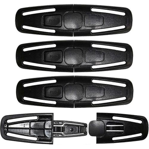 Siège Enfant Boucle De Ceinture À 5 Points (Noir) 4 Pièces