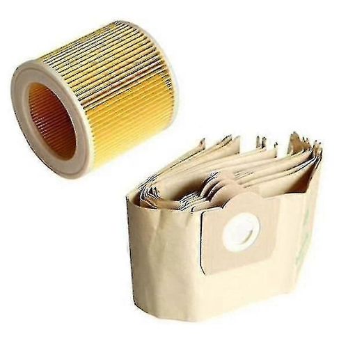 5x sac à poussière 1x filtre pour aspirateur Kärcher Wd3 [DB]