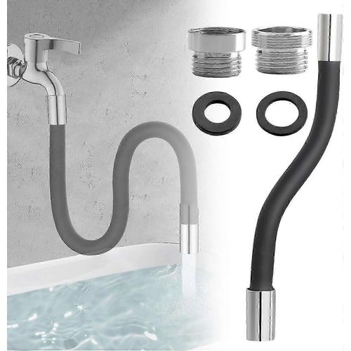 360 Rallonge de robinet rotatif 30cm Économie d¿eau Robinet Aérateur Buse Robinet Robinet Pulvérisateur pivotant pour cuisine Salle de bain