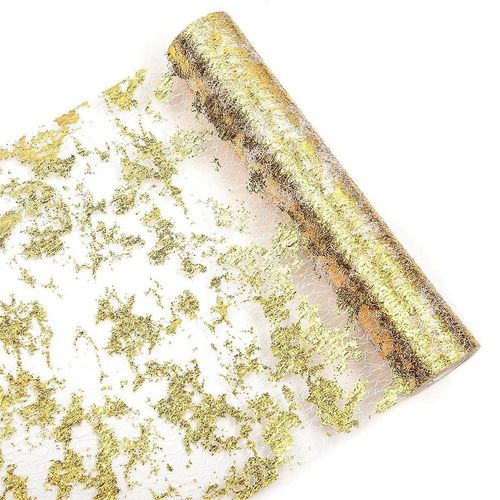 Chemin De Table En Or Paillettes Métallique Maille Mince Chemin De Table Décorations De Table Scintillantes Pour Mariage, Br
