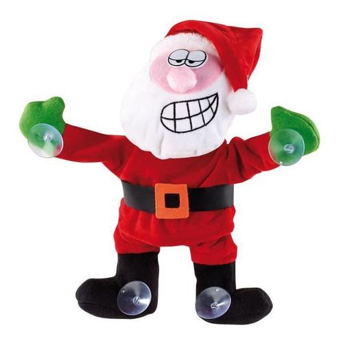 Père Noël chantant et dansant à ventouses et capteur de son