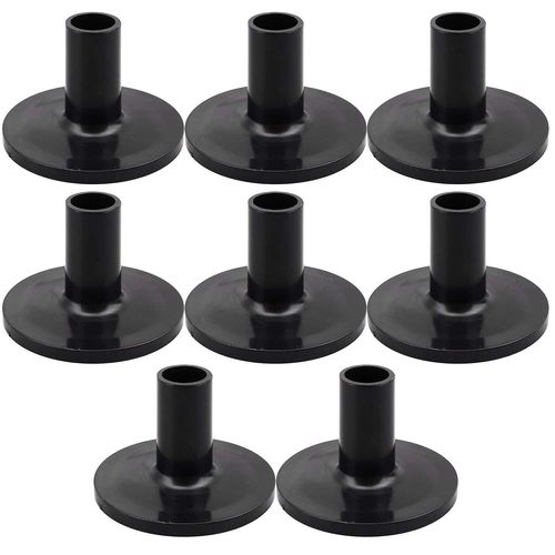 8 Pcs Cymbale Manches 8pcs 38x26mm Noir Tambour Cymbale Manches Remplacement Pour Étagère Batterie Kit