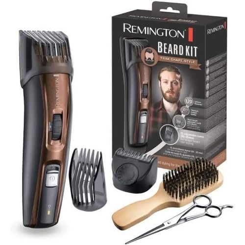 Tondeuse À Barbe Remington Mb4046 - Lames Titanium Auto-Affûtées, Sabots Ajustables, Batterie Lithium