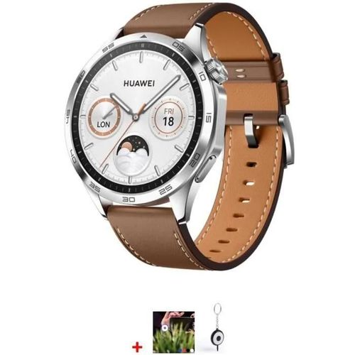 Huawei Watch Gt 4 46 Mm Marron + Flash Led Offert