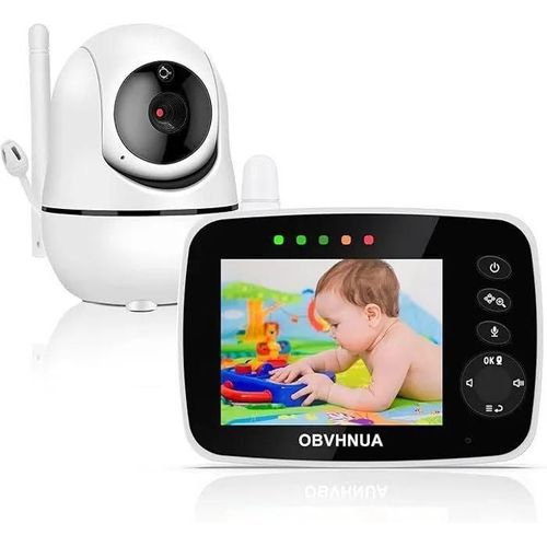 Camera Moniteur Vidéo Bebe Surveillance Sans Fil Écran De 3,5" Lcd Caméra