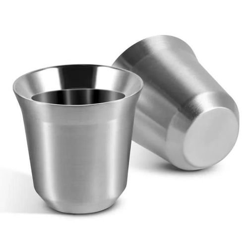 Lot De 2 Tasses À Expresso En Acier Inoxydable