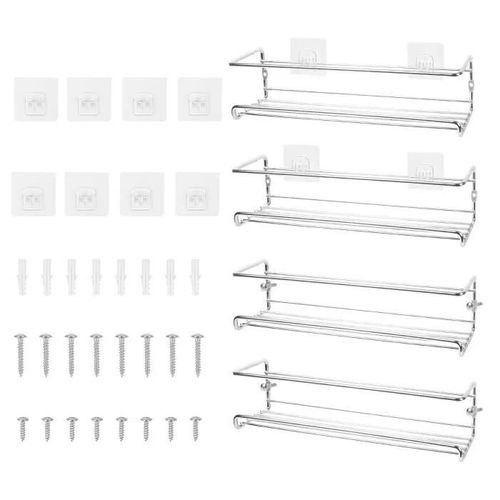 Lot De 4vrangement Epices Cuisine Porte Epices (Blanc)