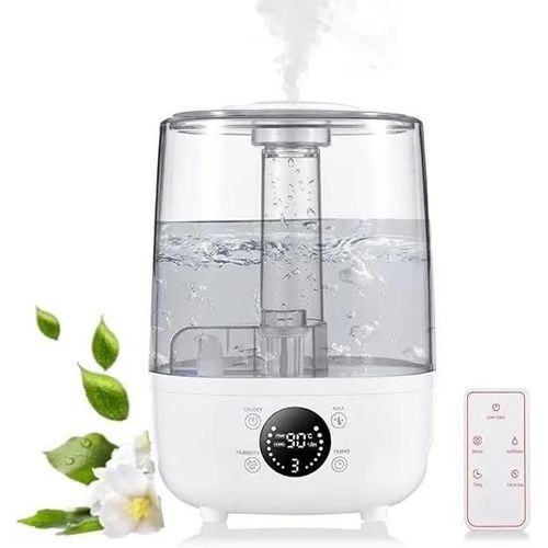 Humidificateur ultrasonique silencieux 4L, 3 modes de brouillard, 2H/4H/8H Minuterie, Auto Off pour chambre à coucher, bureau