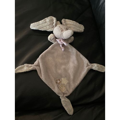 Doudou Plat Éléphant Gris Étoiles Spirale Dumbo Nicotoy Disney 30cm