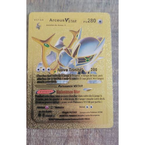 Carte Pokémon Arceus Vstar Pv280 184/172 Gold