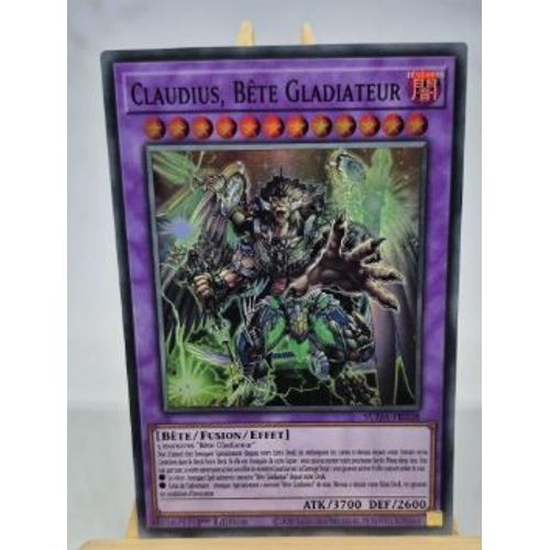 Yu Gi Oh Suda Fr038 Claudius Bete Gladiateur Super Rare