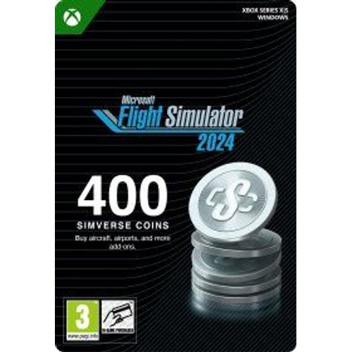 Microsoft Flight Simulator 2024 - 400 Simverse Coins (Extension/Dlc) - Jeu En Téléchargement