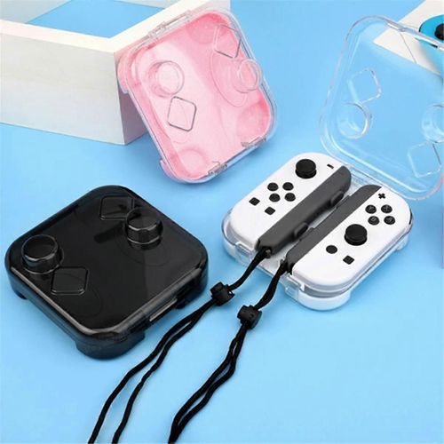 Étui De Rangement Transparent Pour Commutateur/Oled Joy-Cons Poignée Boîte De Rangement Étanche À La Poussière Haute Perméabilité H
