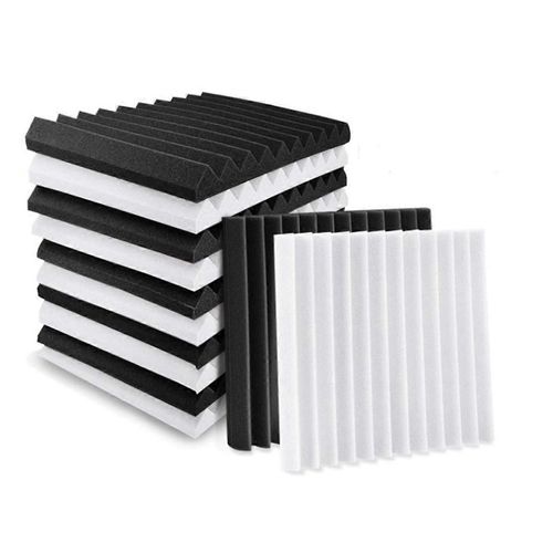 12 pièces mousse acoustique, panneaux de mousse d¿isolation acoustique, cales de mousse de studio, panneau insonorisant pour plafond de studio, 2,5 x 30 x 30 cm