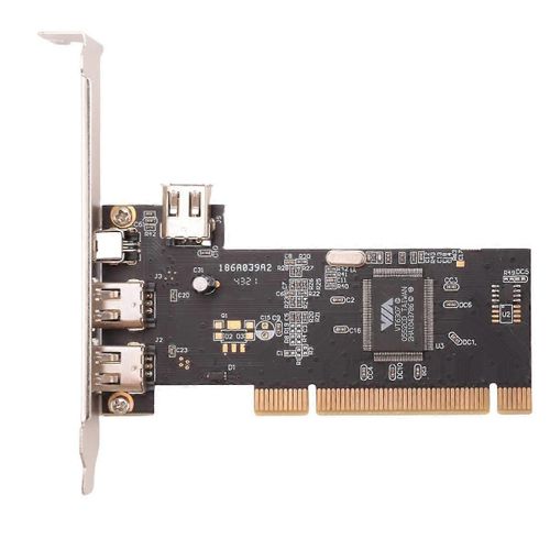 Carte Firewire IEEE 1394 à 3 ports Adaptateur PCI Firewire Carte contrôleur PCI IEEE 1394 pour PC de bureau