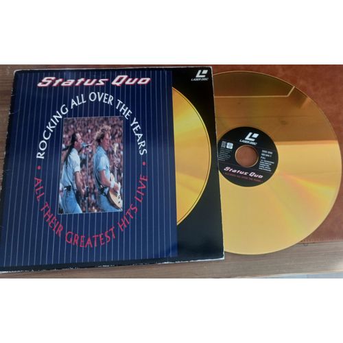 Laser Disc Status Quo ‎– Rocking All Over The Years - All Their Greatest Hits Live