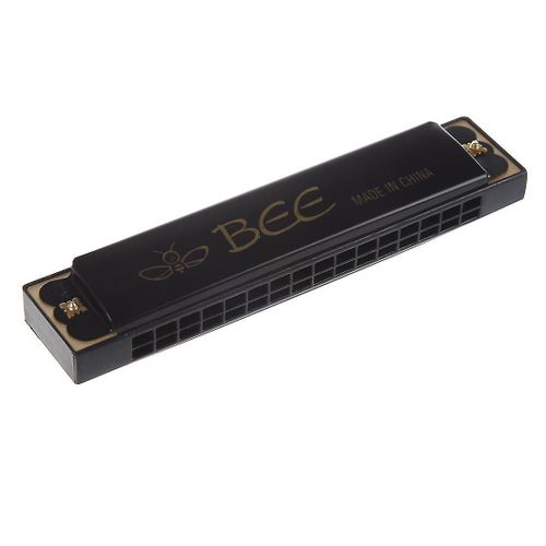 Enfants Enfants Instrument De Musique 32 Trous Métal Abeille Harmonica Bouche Orgue Noir